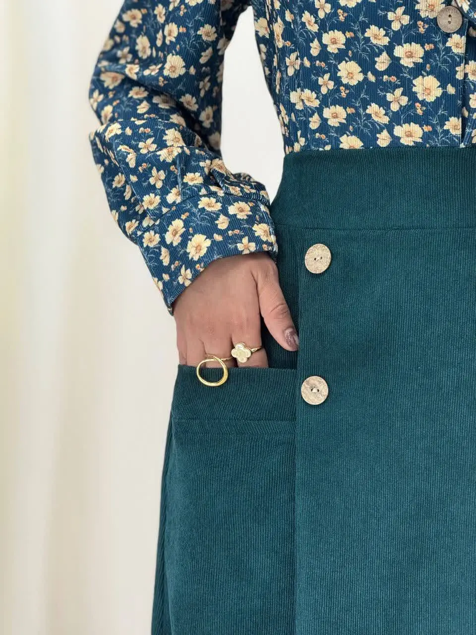 3903-شومیز و دامن هما